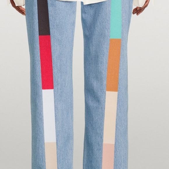 Still Here Tate Mid-Century Rainbow Straight-Leg Jeans - Picture 1 of 4
